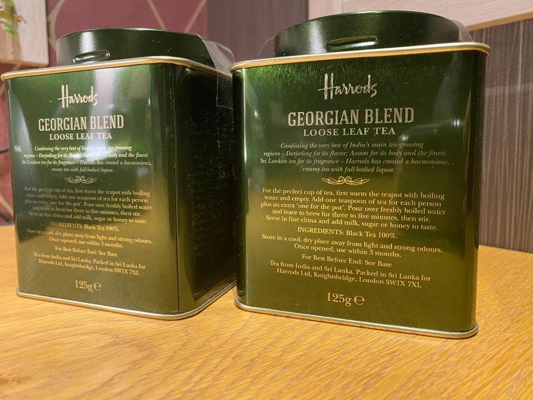 【限定】ハロッズ No.18 ジョージアン ブレンド リーフ 紅茶 ２缶セット