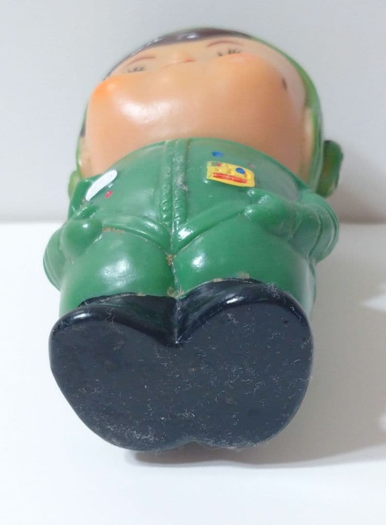 激レア　当時物　昭和レトロ　滋賀銀行　ソフビ　貯金箱　しがちゃん　9cm 宇宙服