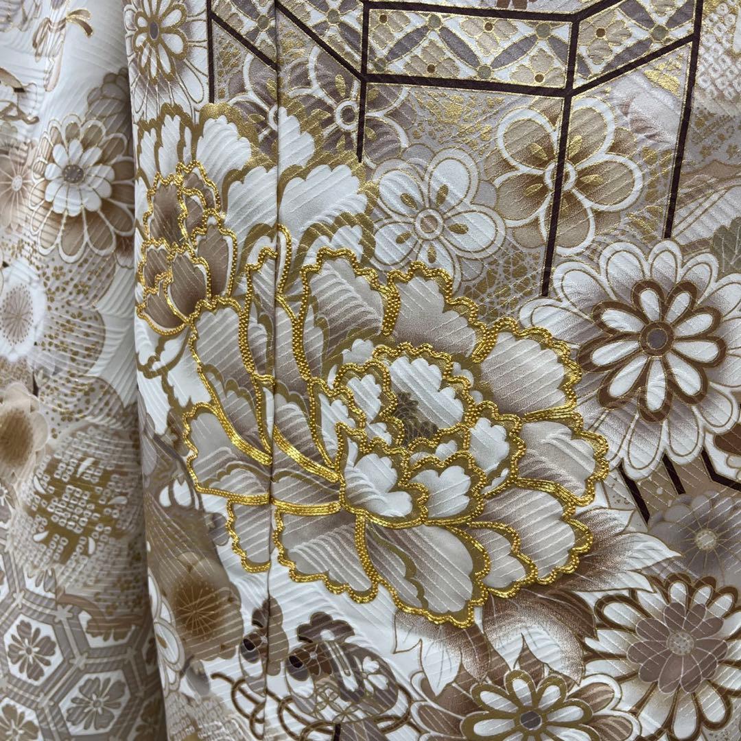 くすみ系ベージュの上品な古典振袖フルセット