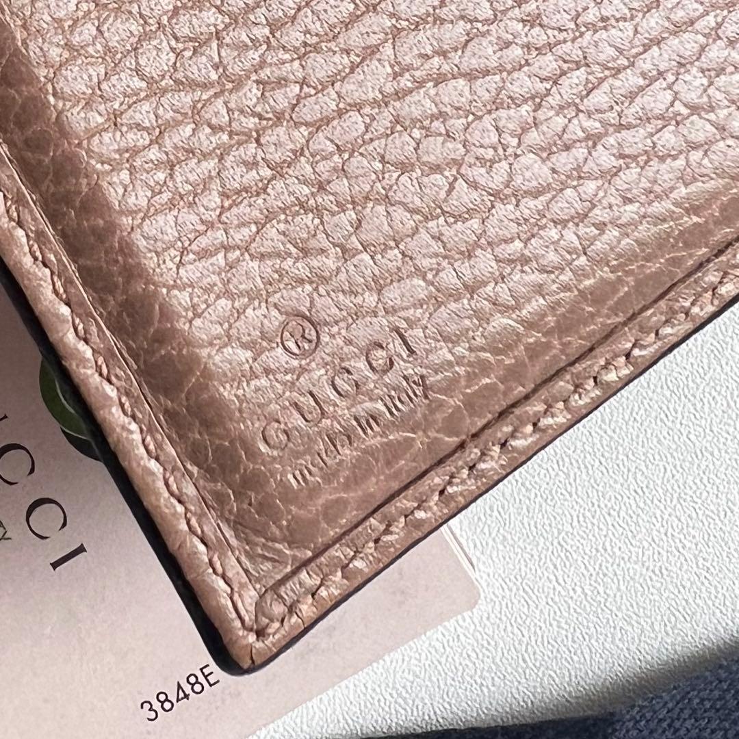 469 美品 GUCCI グッチ マーモント 3つ折り財布