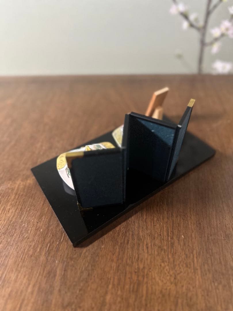 新品共箱・飾り台付き◇京陶人形「京雅び」小田益三　陶器　雛人形　雛祭り　金彩