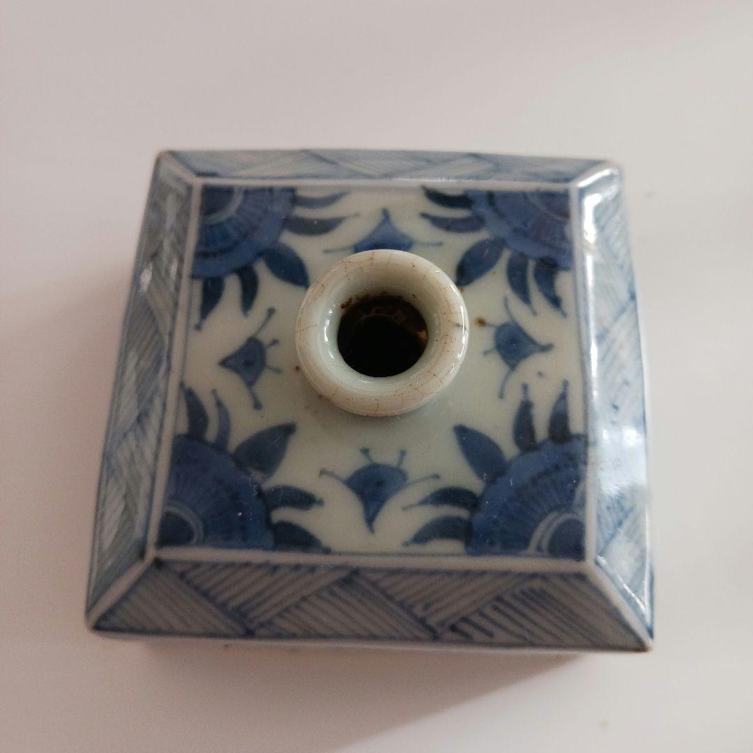 古伊万里　染付け　油壺