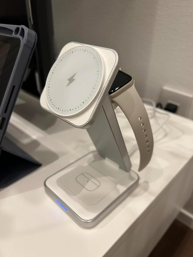 磁気充電 ワイヤレス充電器 3in1 折りたたみ式 充電器スタンド