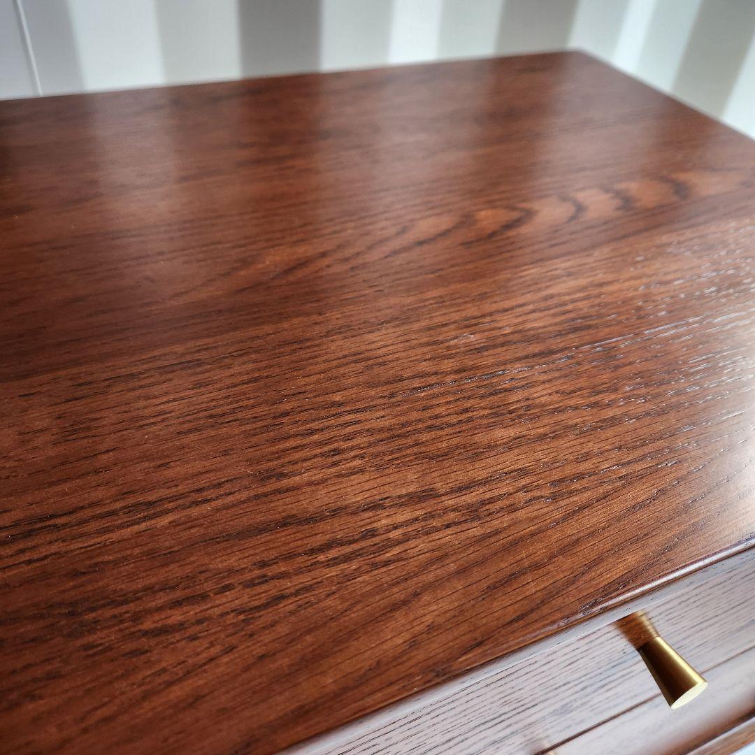 美品　MU RONG サイドテーブル アメリカオークウッド ナイトテーブル