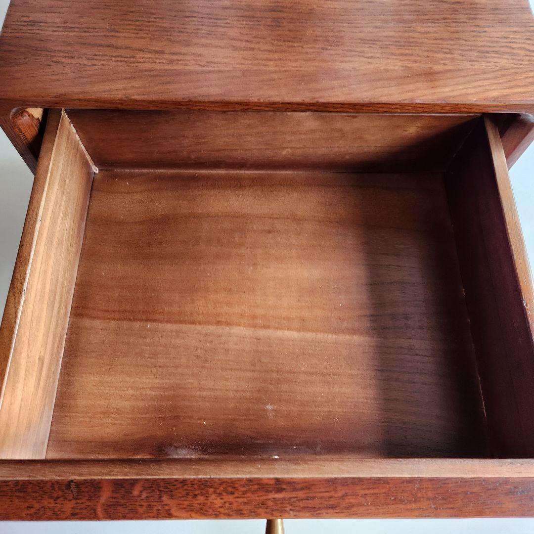 美品　MU RONG サイドテーブル アメリカオークウッド ナイトテーブル