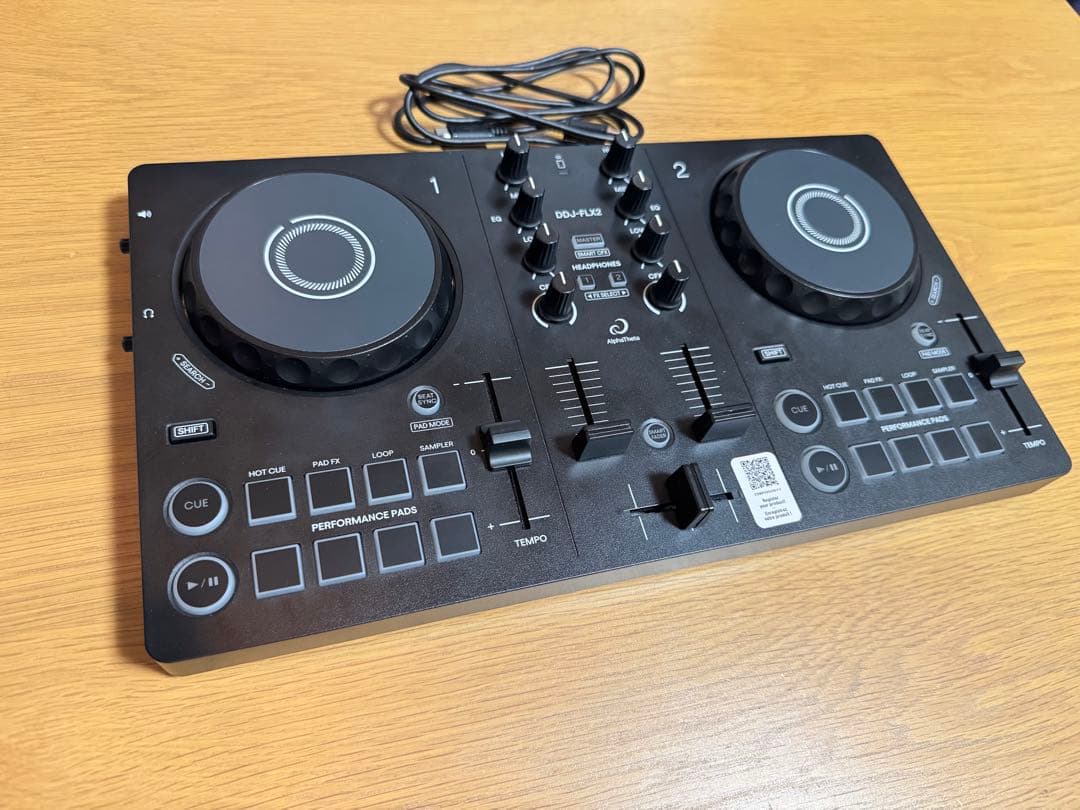 (ヘッドホン付き) DDJ-FLX2 DJコントローラ AlphaTheta