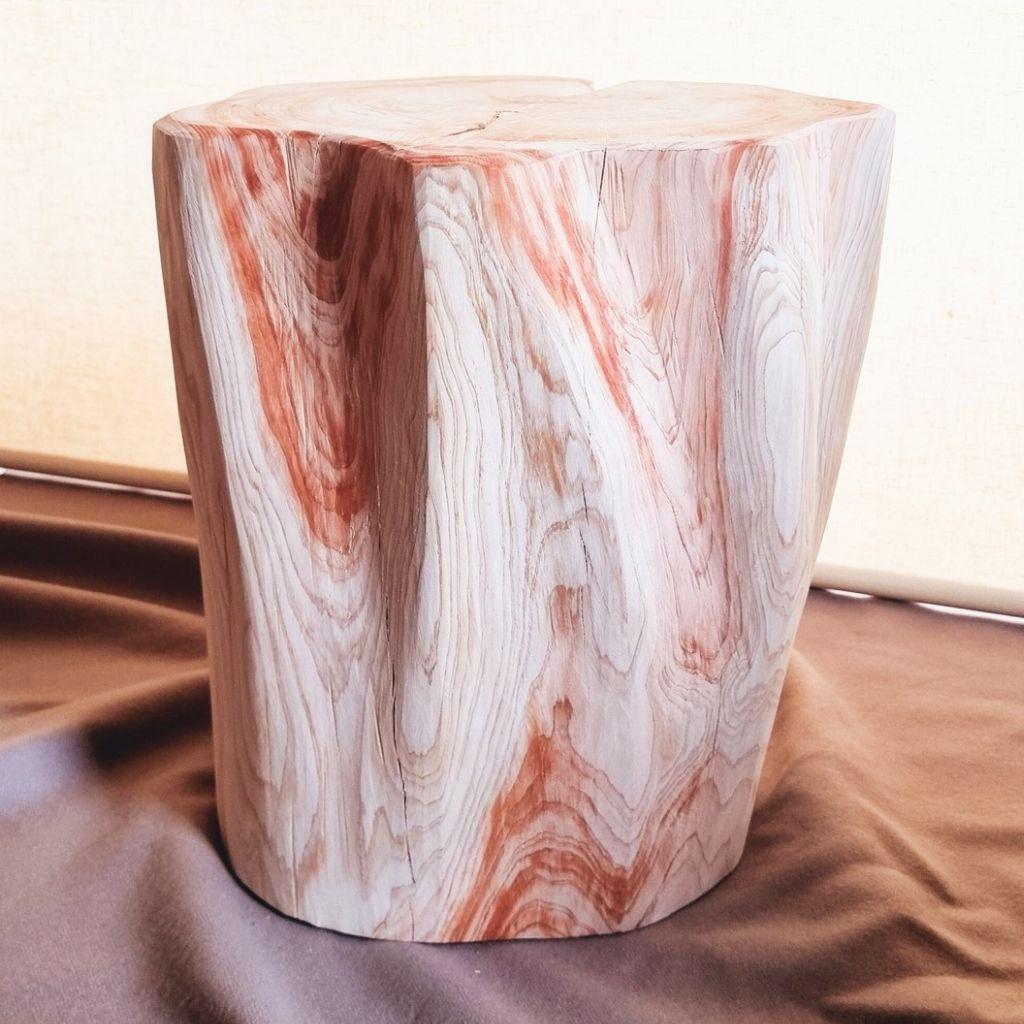 天然アロマ 東濃ひのき 切株スツール・テーブル・無垢無塗装・オーガニック