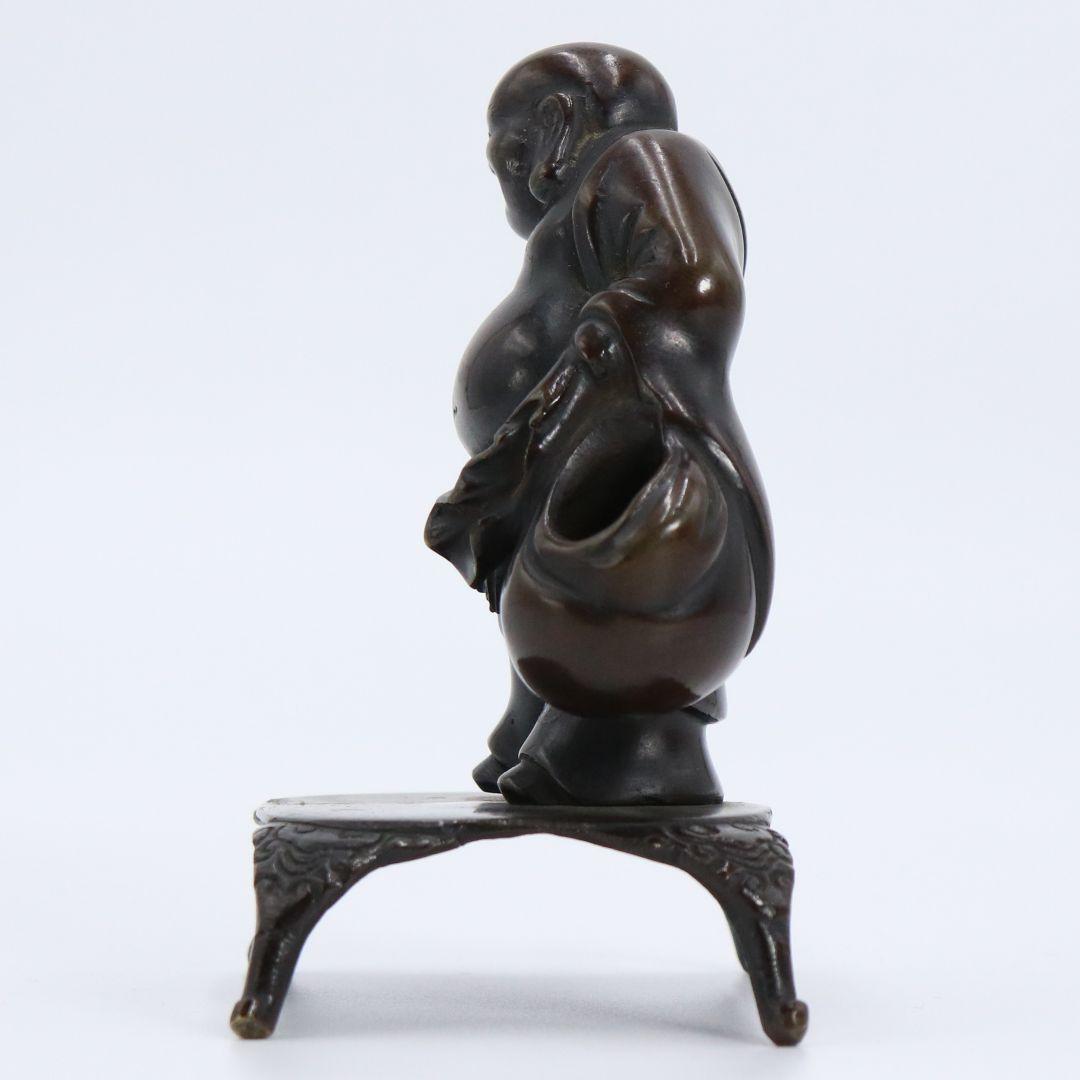 中国 唐銅 布袋像 置物　V90　SS1