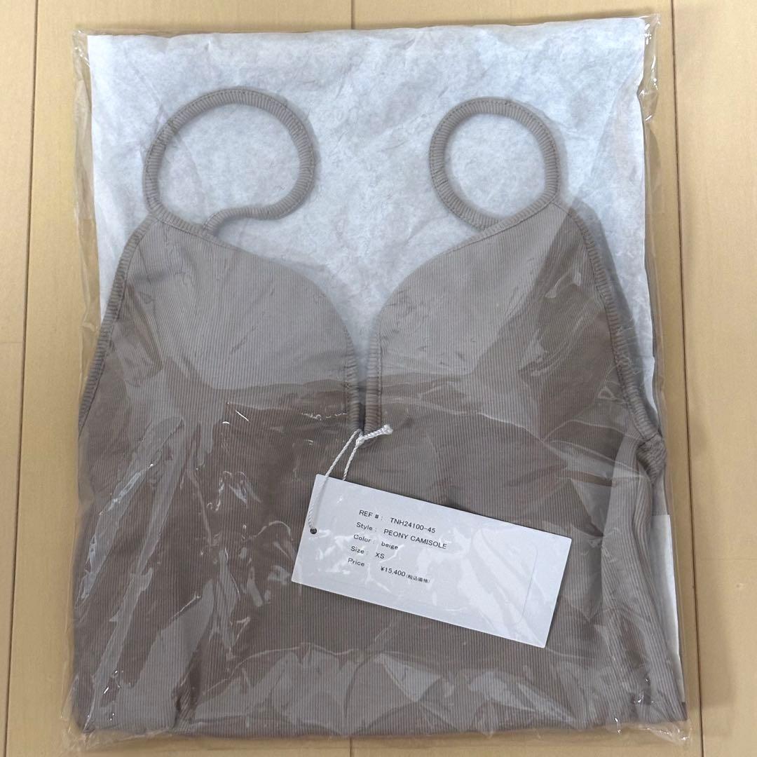 THENEWHOUSE PEONY CAMISOLE ベージュ　ブラトップ