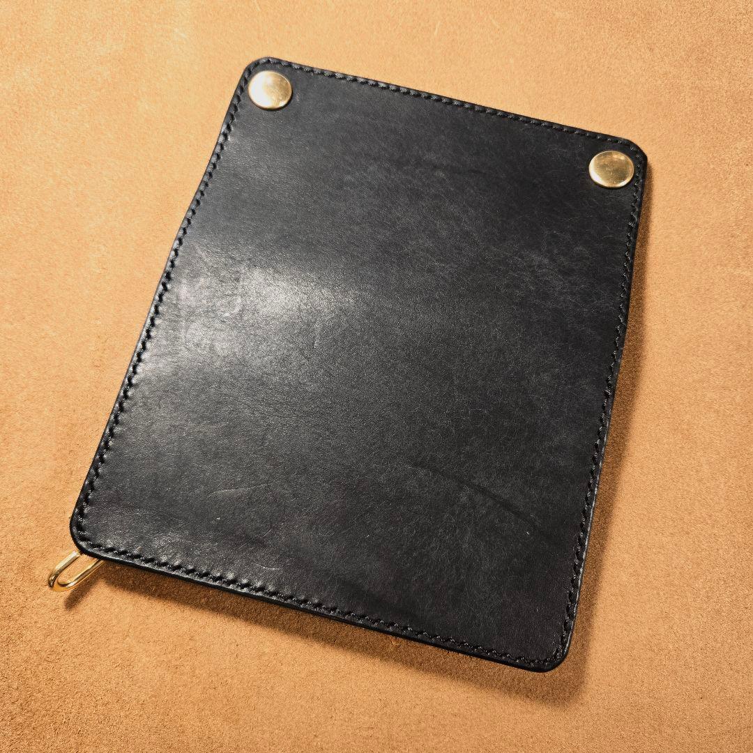 242ミドル トラッカーウォレット イタリアンレザーMARGOT【ブラック】