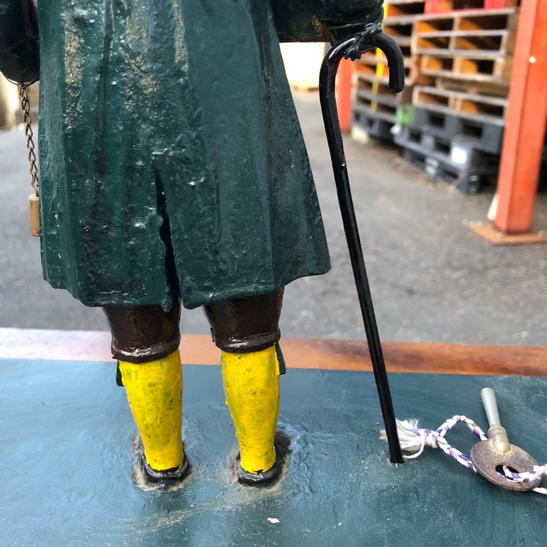 アンティーク ドイツ製　人形型手巻き時計 高さ約30cm ※ジャンク