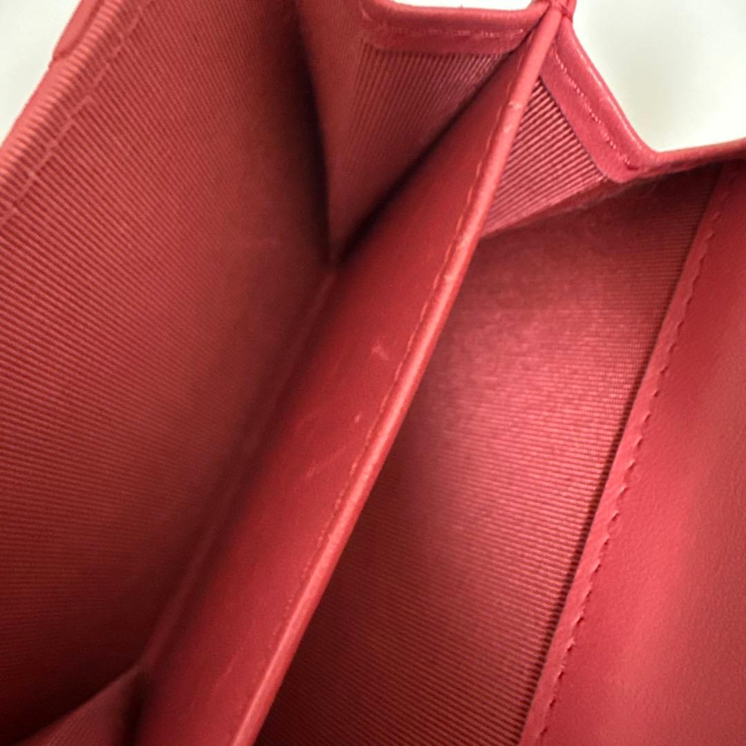 正規品 CHANEL ラムスキン チェーンクラッチ ミニポシェット