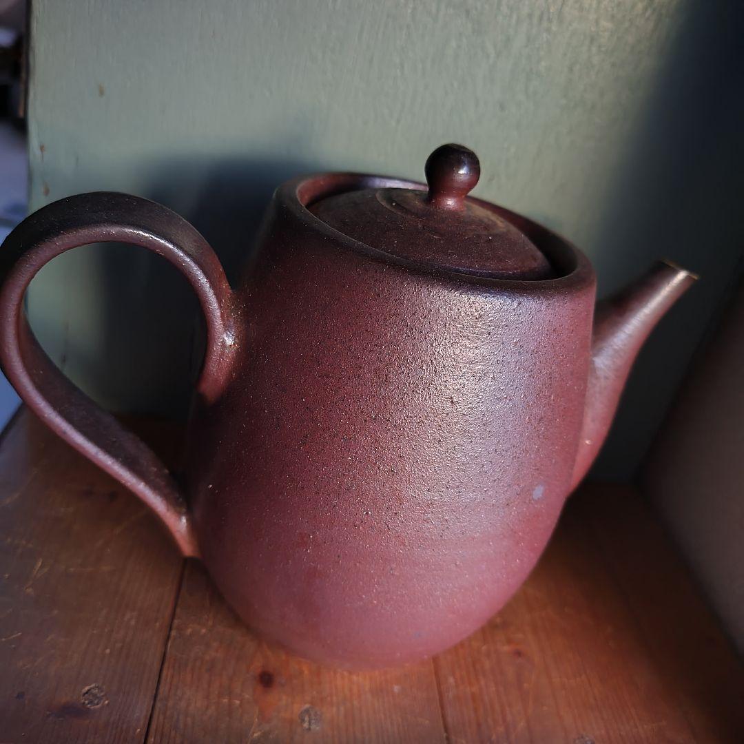 備前焼　急須　後楽窯　堀川南山　ティーポット　茶道具　茶器　岡山伝統工芸品　珈琲