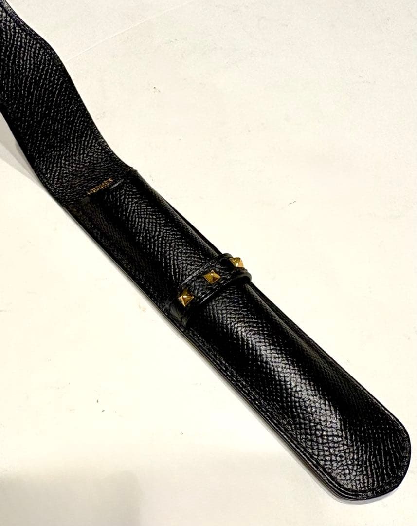 エルメス☆ペンケース　スタッズ　メドール クシュベル アクセサリーポーチ　黒