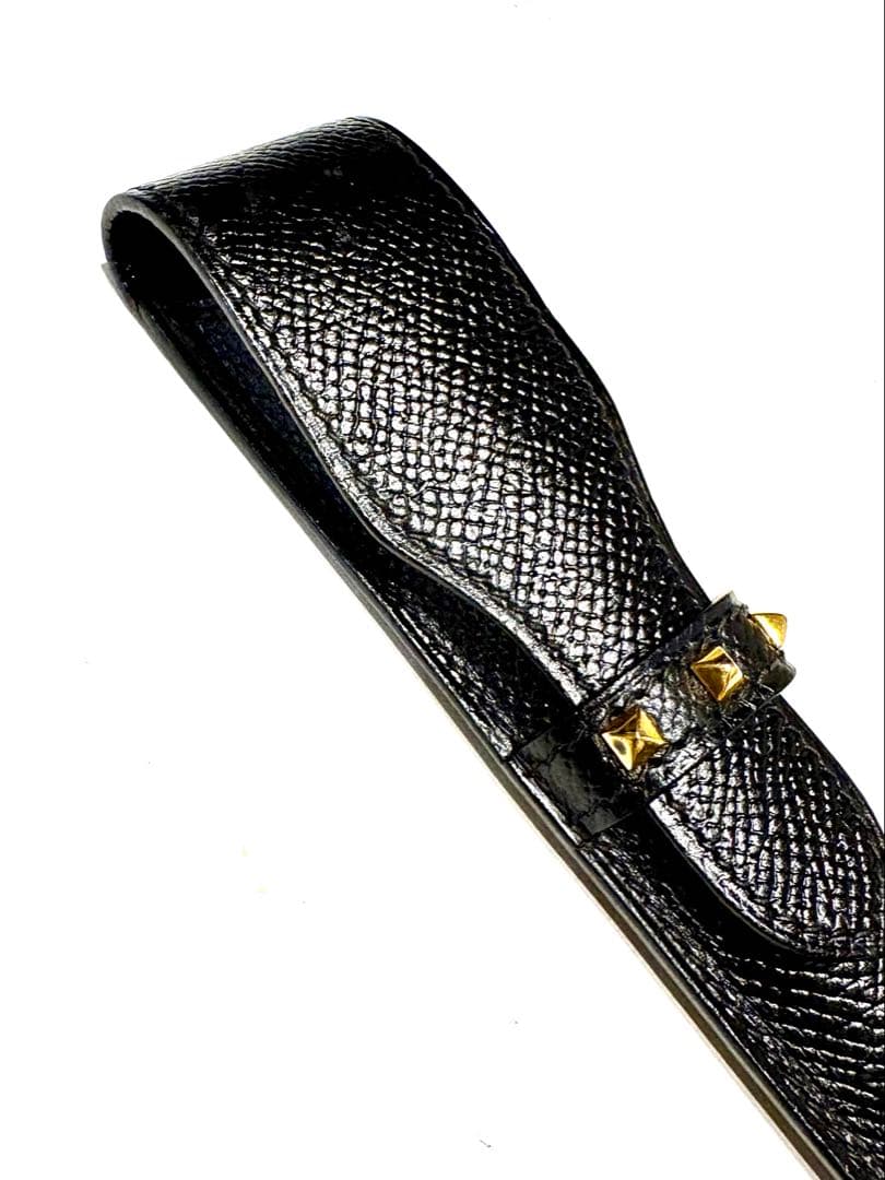 エルメス☆ペンケース　スタッズ　メドール クシュベル アクセサリーポーチ　黒