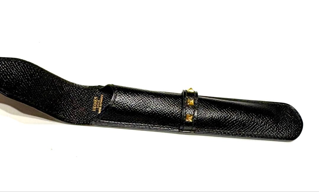 エルメス☆ペンケース　スタッズ　メドール クシュベル アクセサリーポーチ　黒