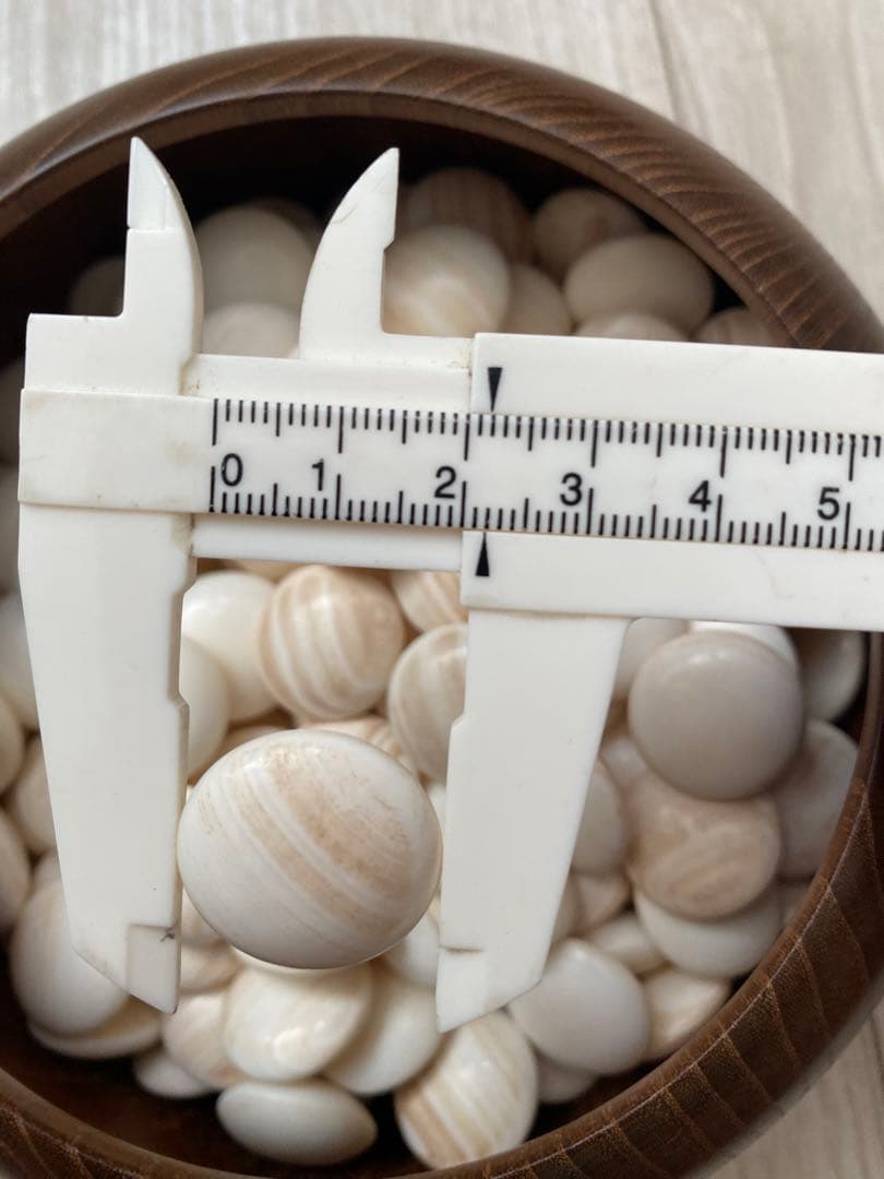 34号　蛤碁石　本蛤碁石　那智黒石　碁石　木箱付