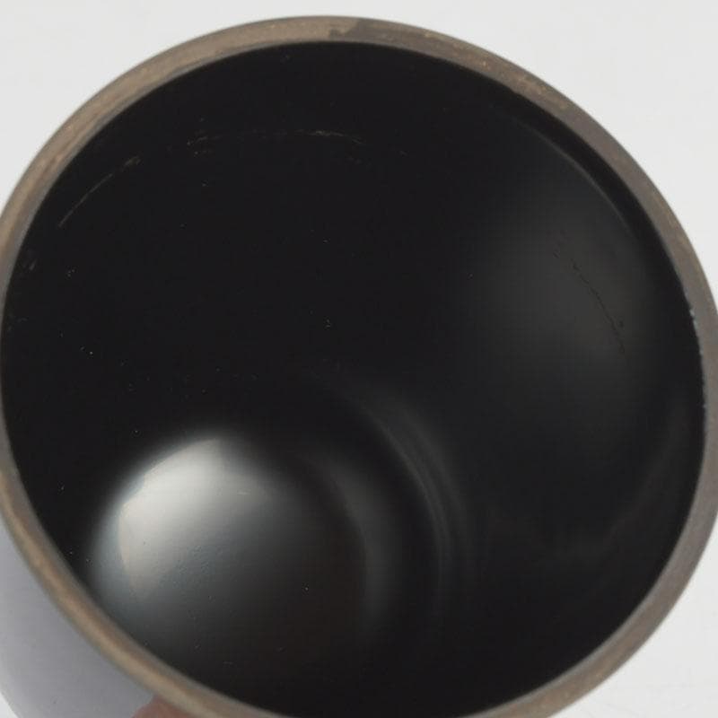 茶道具　輪島塗　岡本陽斎作　日の出棗　共箱　V　9831