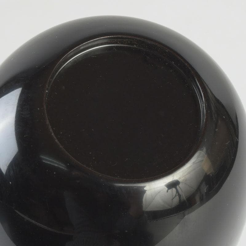 茶道具　輪島塗　岡本陽斎作　日の出棗　共箱　V　9831