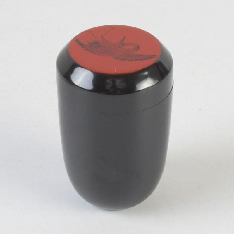 茶道具　輪島塗　岡本陽斎作　日の出棗　共箱　V　9831