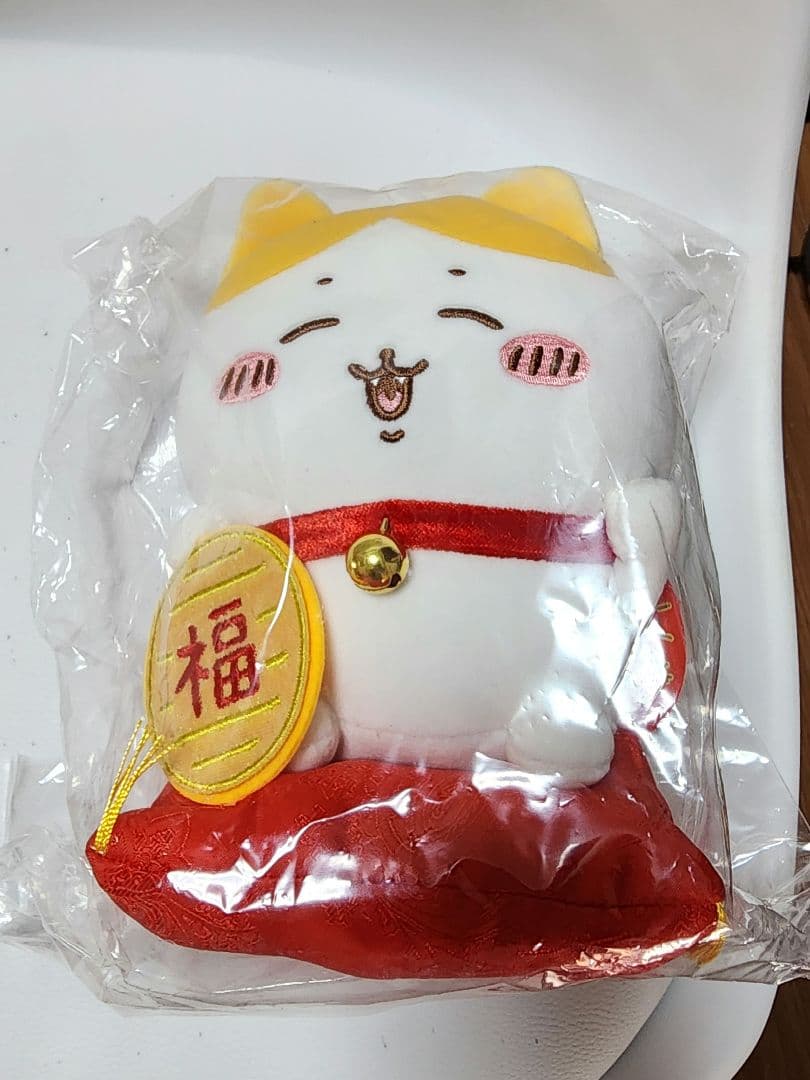 【新品未開封】ちいかわ 招福！ ハチワレ マスコット、 ぬいぐるみセット
