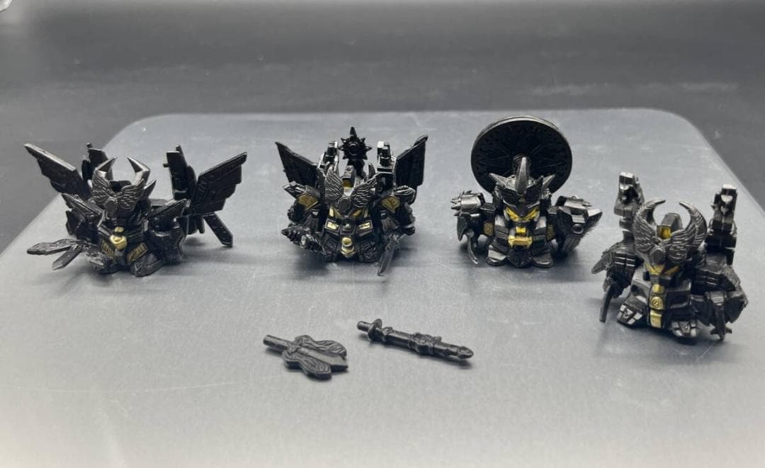 バンダイ ガン消し SD戦国伝 四大将軍セット ガンメタリックバージョン