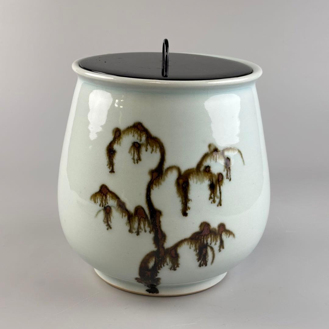 韓国　人間国宝 池順鐸作 白磁 水指 高麗 茶道具