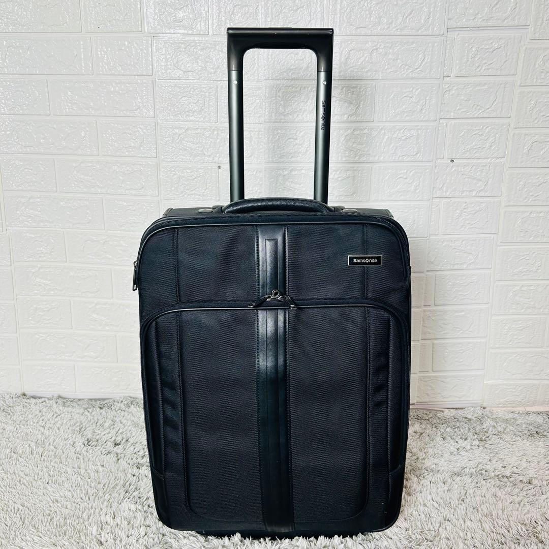 サムソナイト キャリーケース 機内持込可 TSAロック付 2輪 ブラック