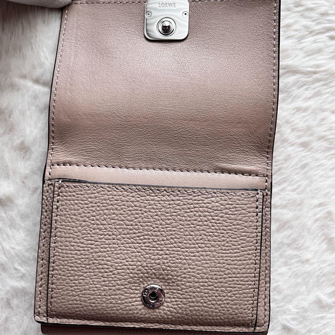 LOEWE アナグラム トライフォールドウォレット 三つ折り 財布 コンパクト