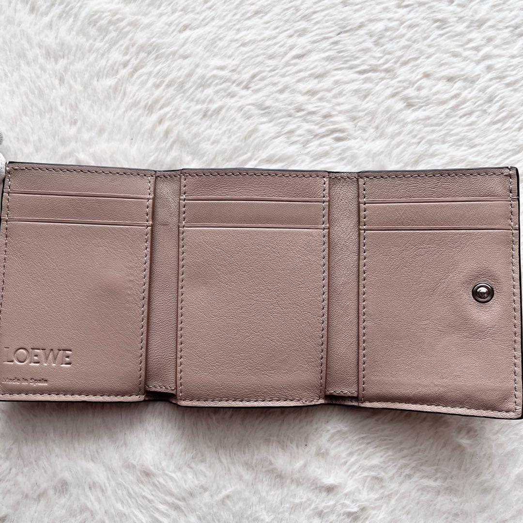 LOEWE アナグラム トライフォールドウォレット 三つ折り 財布 コンパクト