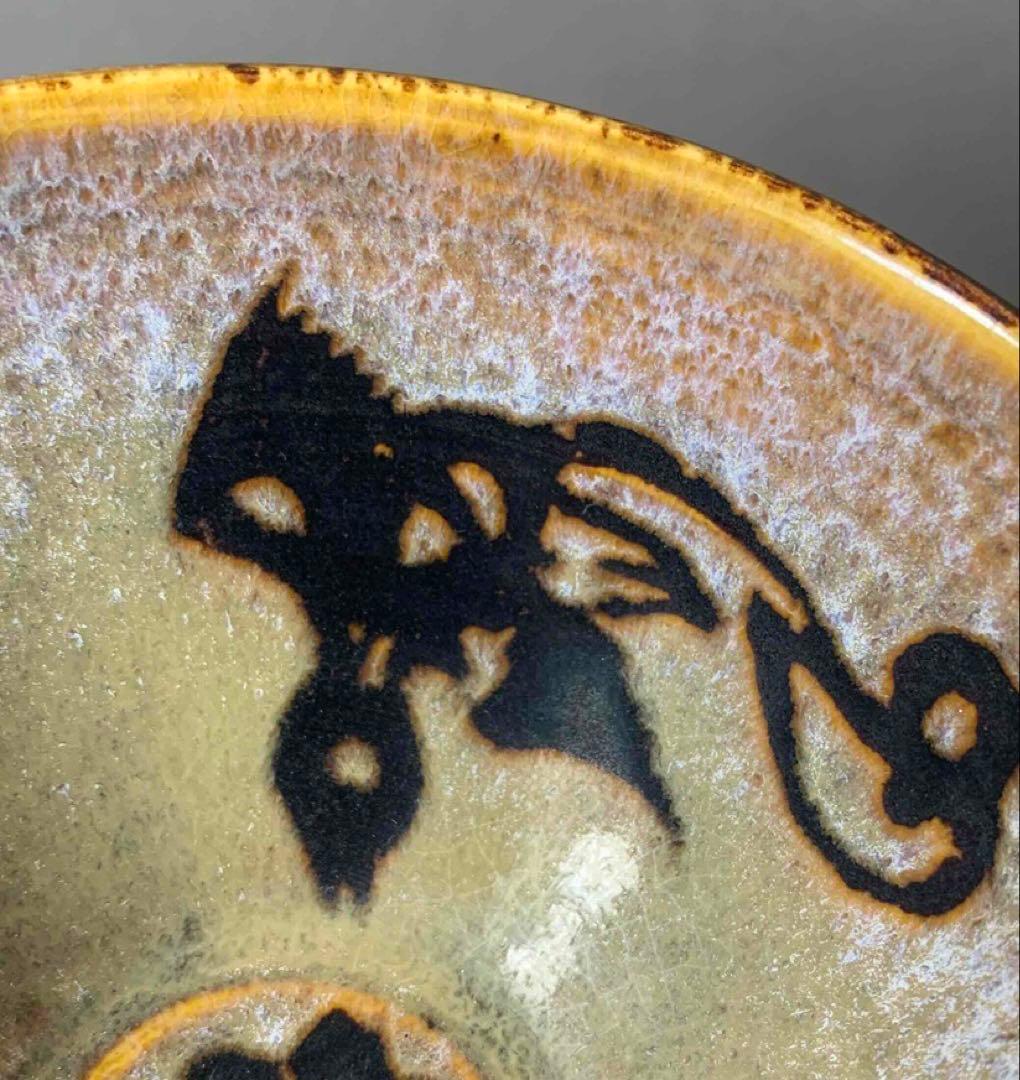 中国 花鳥紋茶碗　f2250216