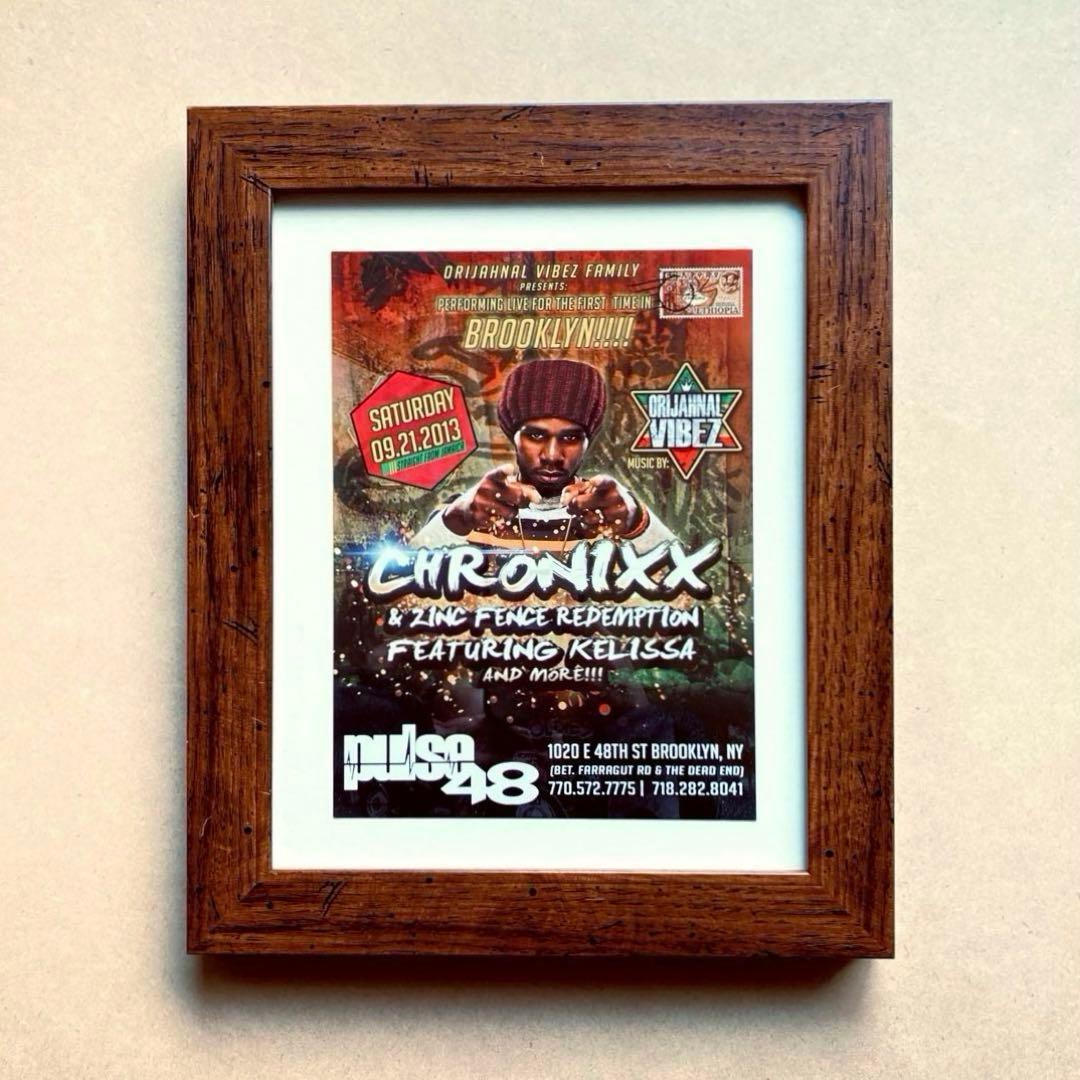 CHRONIXX フライヤー　額縁付　　　レゲエ
