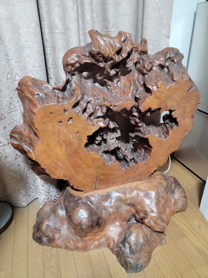 衝立　木製　インテリア　和風　オブジェ　レトロ　置物　ヴィンテージ　アンティーク