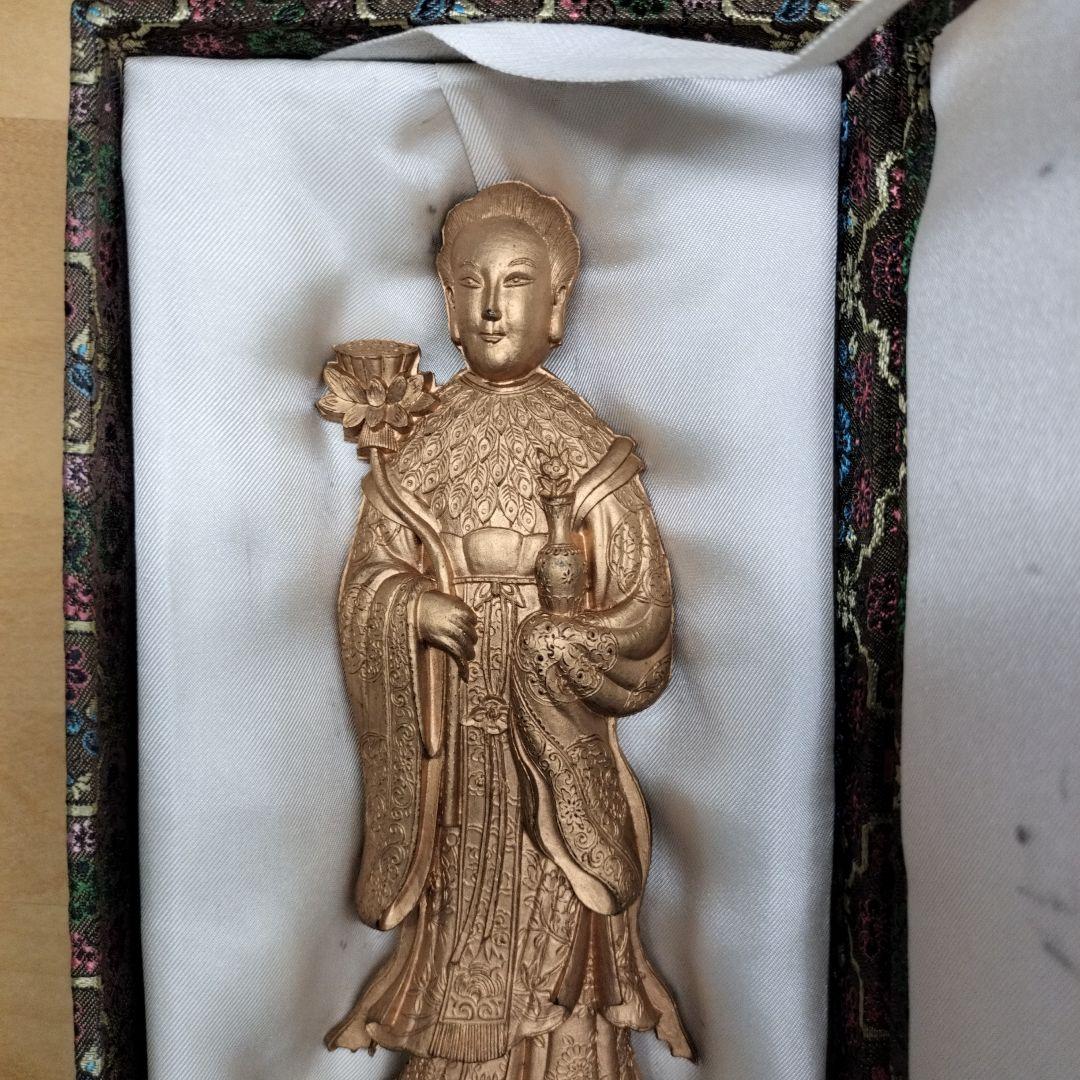 中国古墨 徽歙曹素功堯千氏監製 人形墨