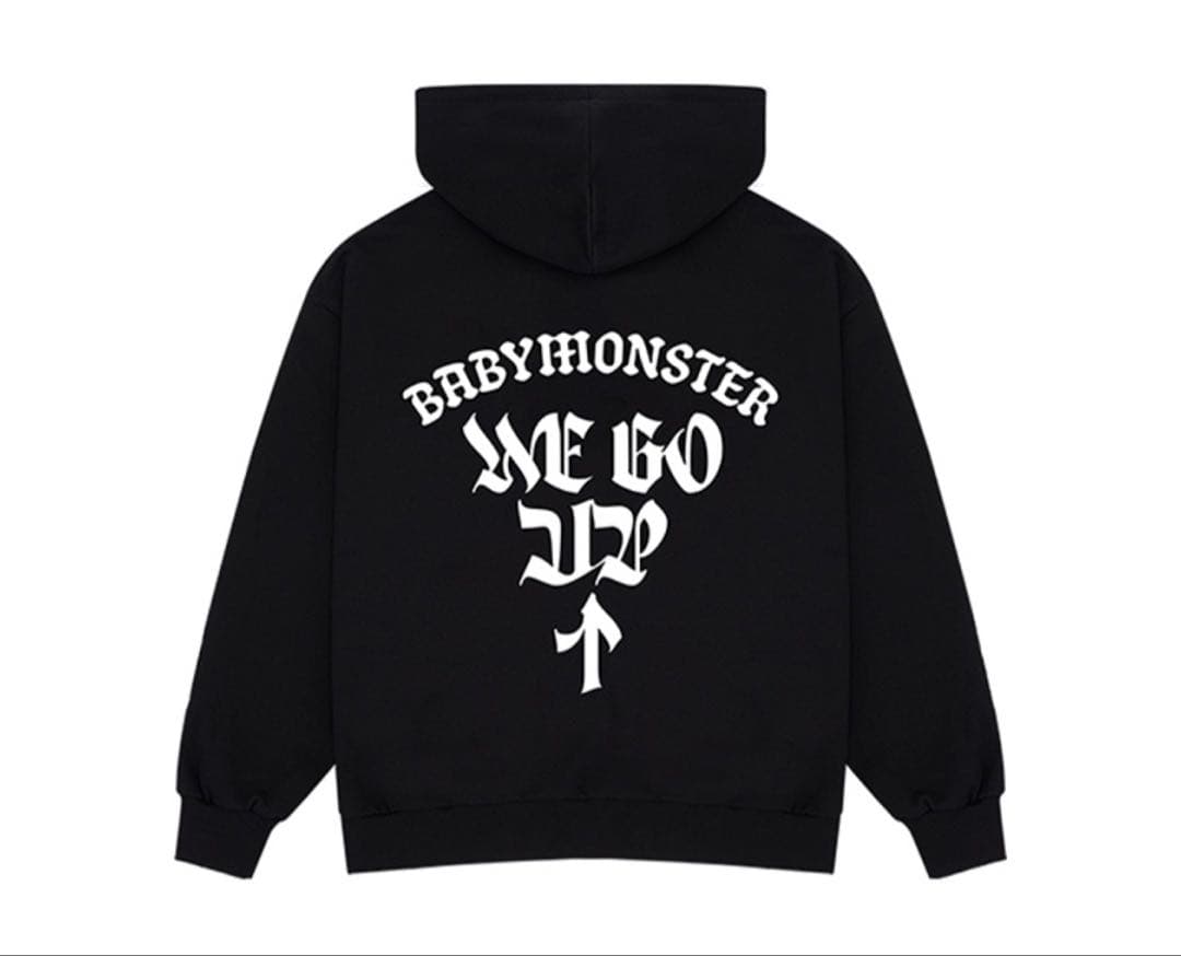 BABYMONSTER ブラック ジップアップパーカー