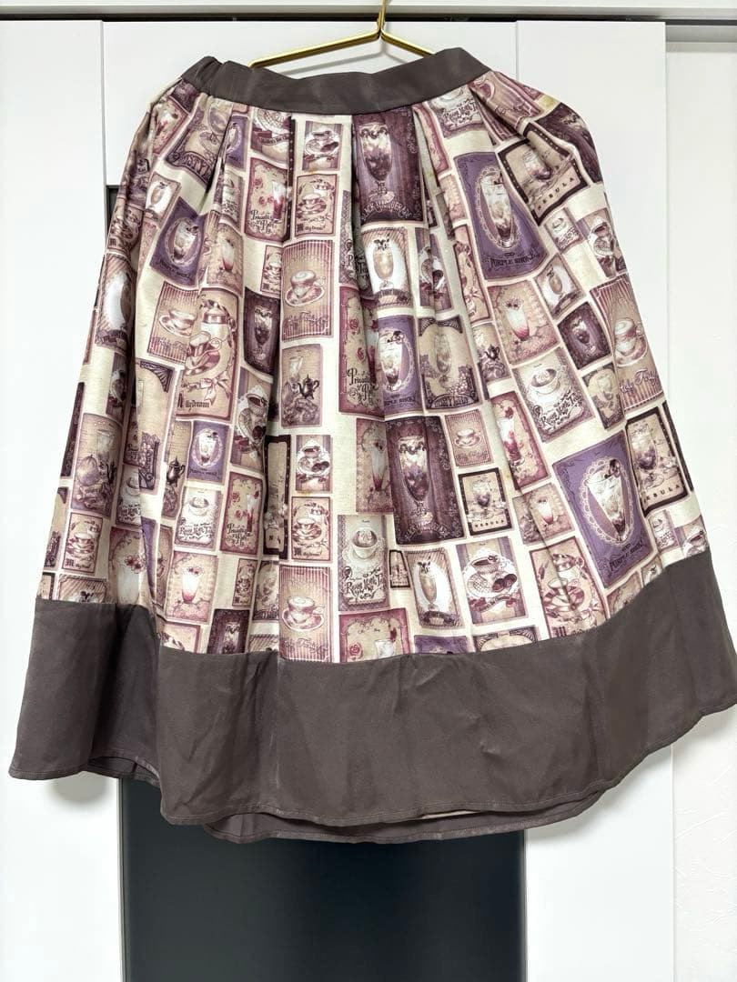 思い出のカフェスカート＆トップス＆アクセサリー4点セット【abilletage】