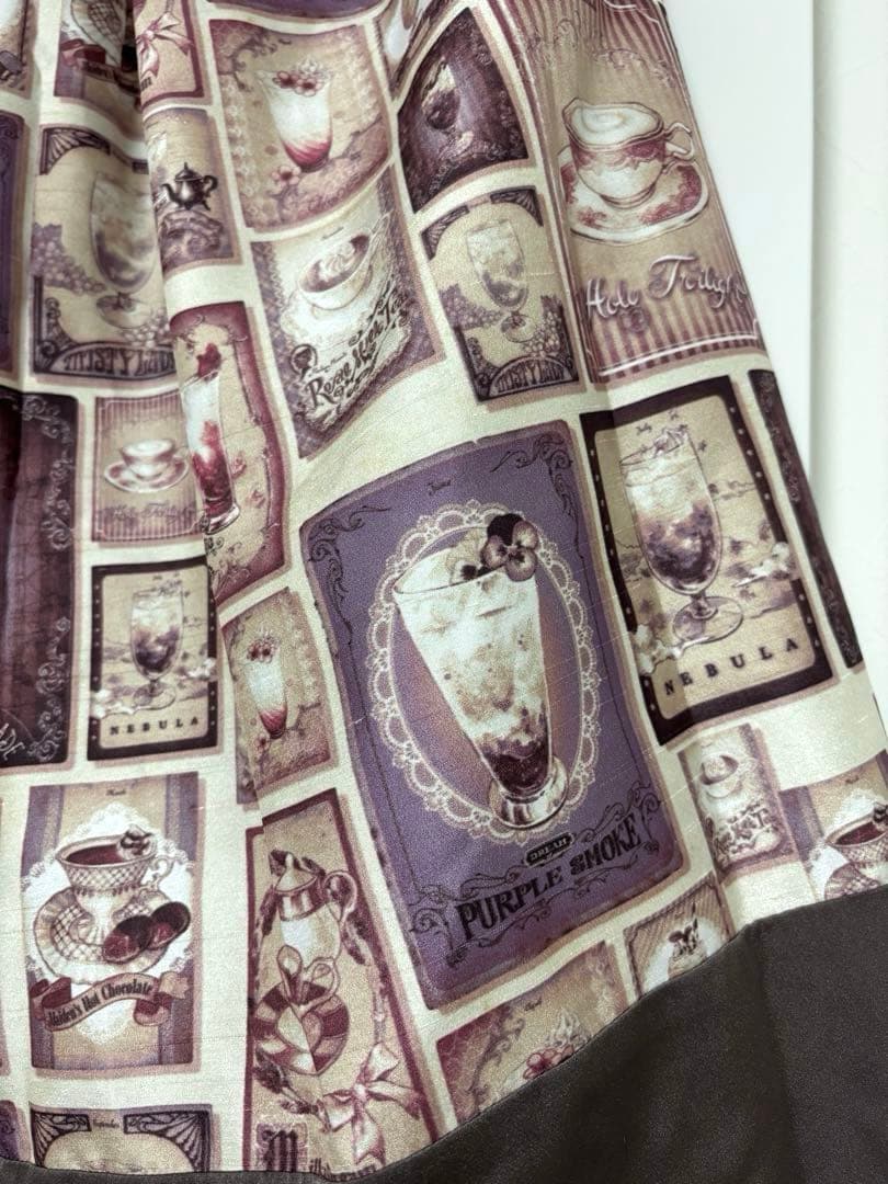 思い出のカフェスカート＆トップス＆アクセサリー4点セット【abilletage】