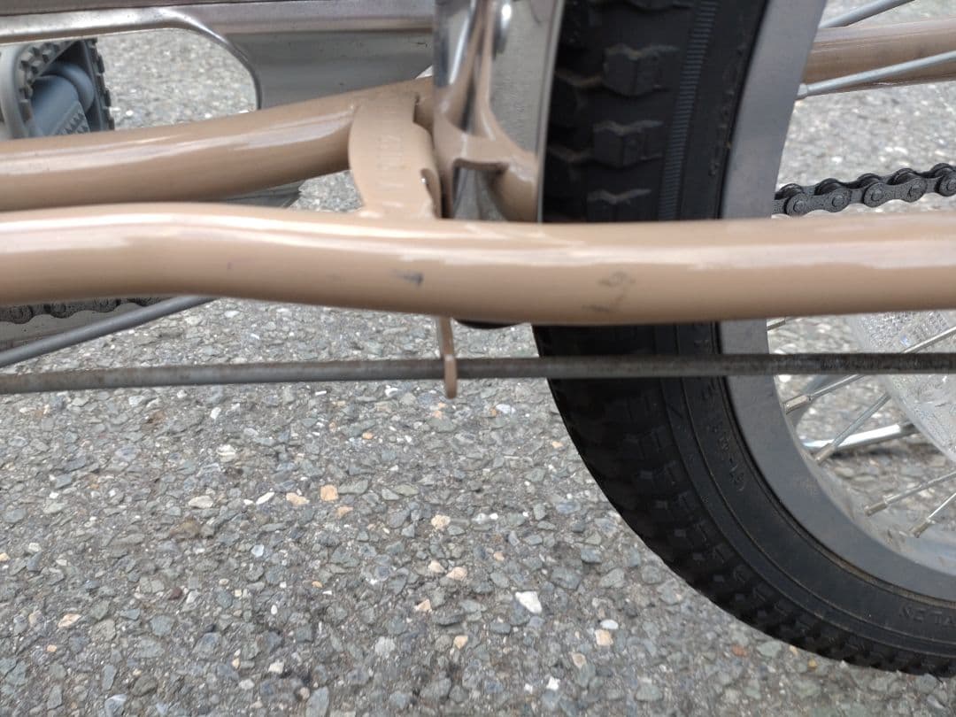 高齢者用自転車　サギサカ　こげーる ベージュ 前面バスケット付き