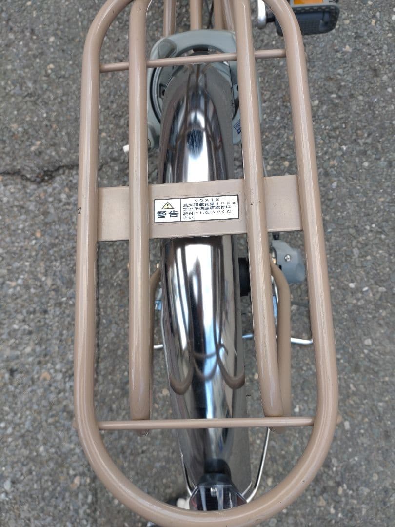 高齢者用自転車　サギサカ　こげーる ベージュ 前面バスケット付き