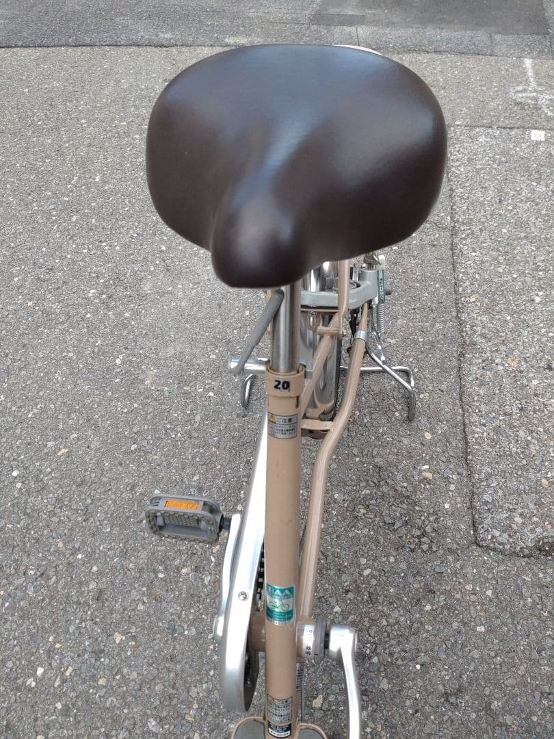 高齢者用自転車　サギサカ　こげーる ベージュ 前面バスケット付き