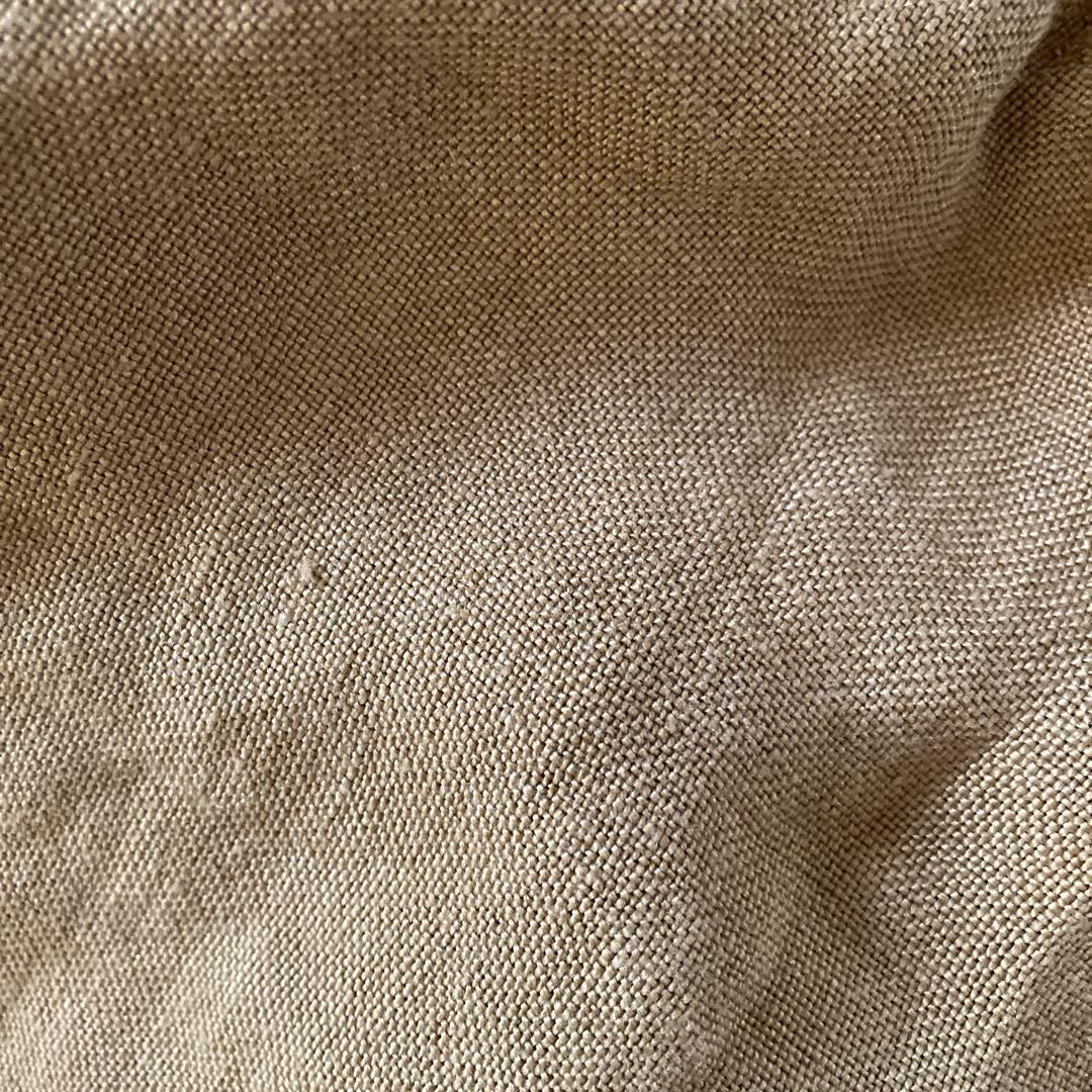 田村＊ハンドメイド＊サフィラン　フランスリネン　サルエルパンツ　キャメルＬ