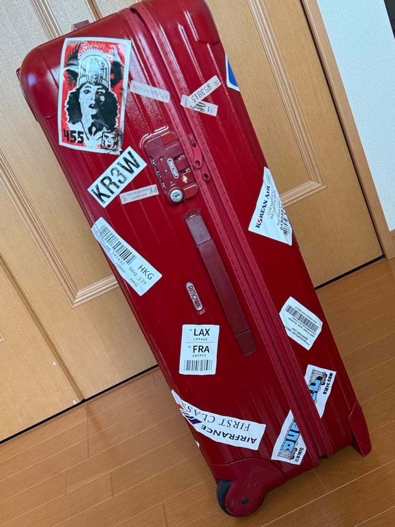 RIMOWAリモワ　サルサ　2輪　レッド 赤　ステッカー　スーツケース