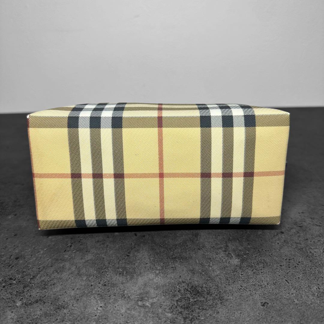 BURBERRY LONDON ノバチェック　ハンドバッグ ロゴプレート