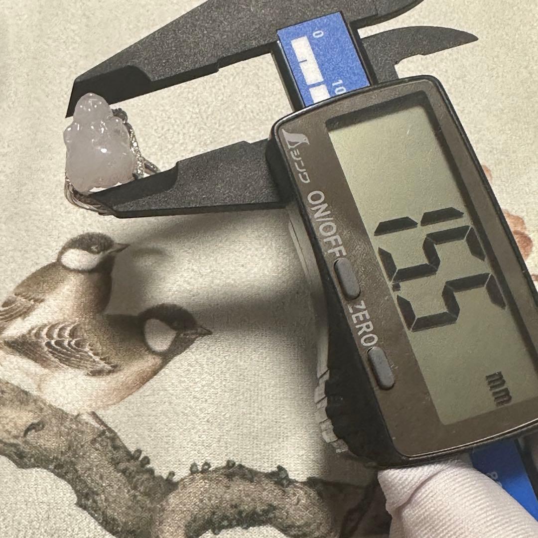 天然ミャンマー産A貨翡翠（ヒスイ）の貔貅リング フリーサイズ