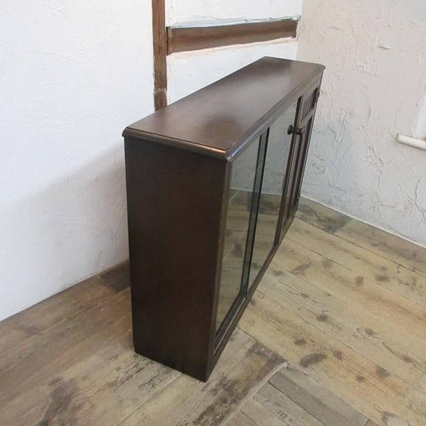 イギリス アンティーク 家具 ブックケース 本棚 書棚 ガラス戸 6982d