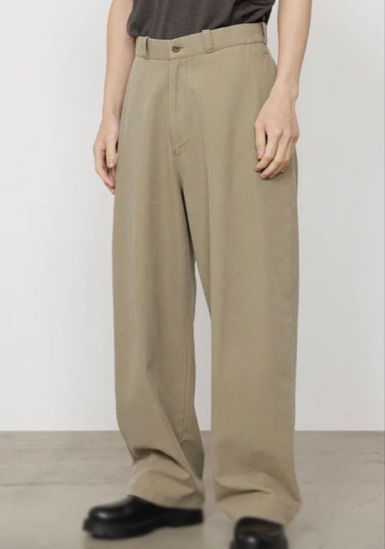 MARKAオーガニックコットン強撚ギャバ / U.S.アーミーチノ2マーカパンツ