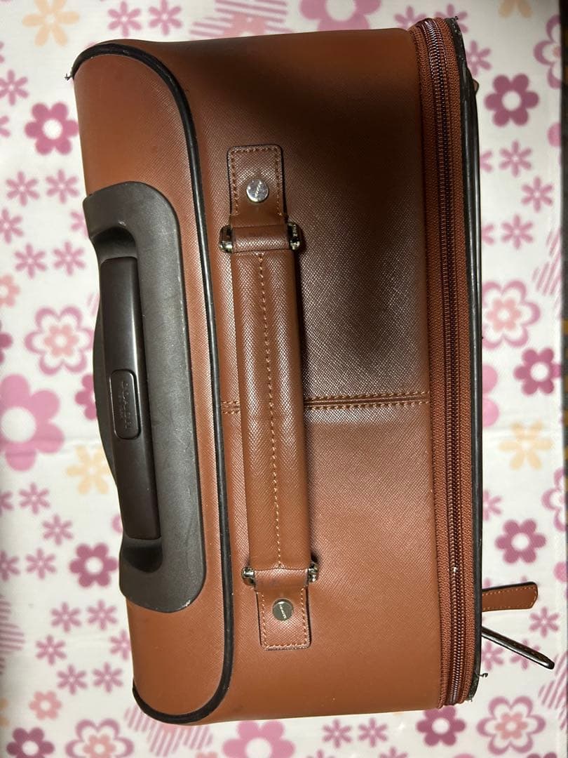 COACH ブラウン レザーキャリーケース