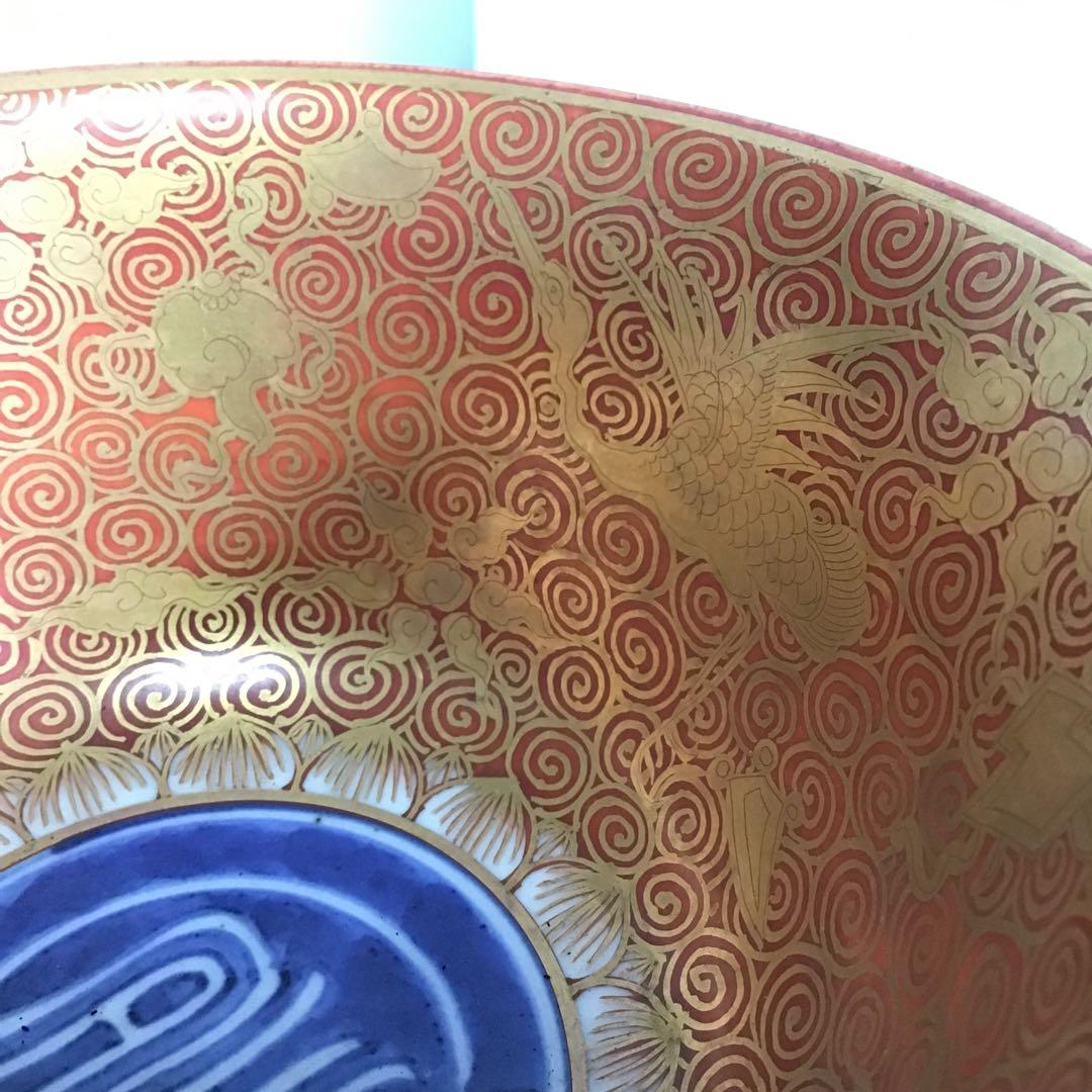 永楽　善五郎　菓子鉢　光琳松　染付