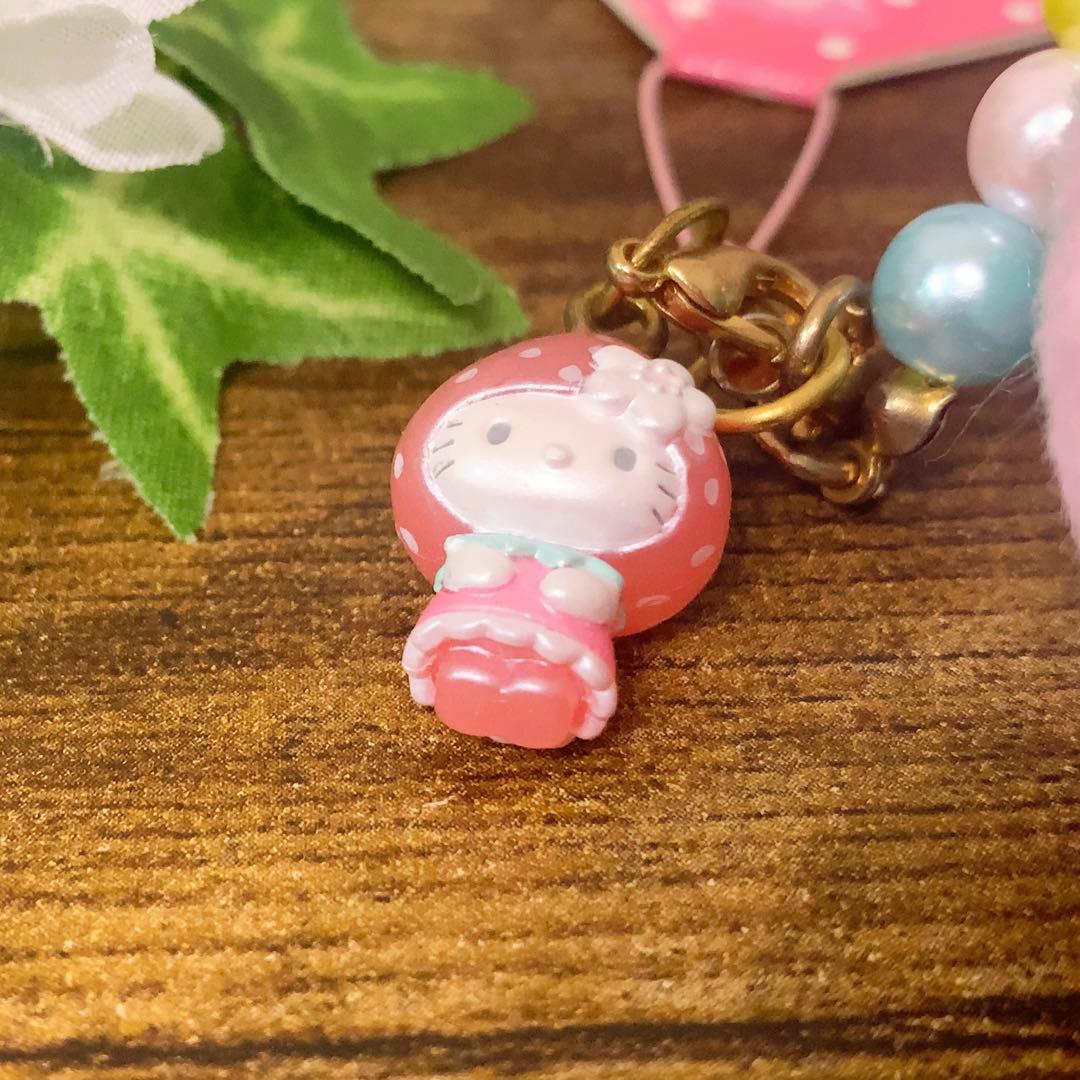 ☆激レア☆ ハローキティ　pink いちごBIGマスコット ストラップ　希少