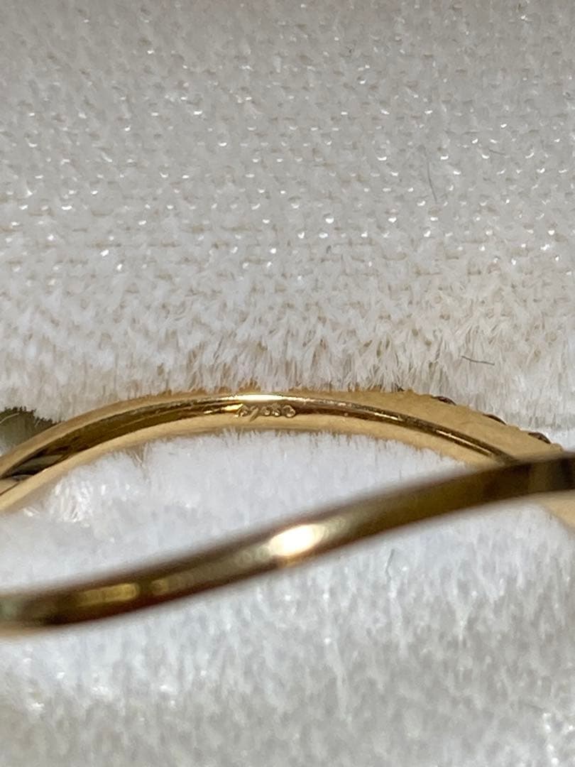 ネ*】様 agete アガット K18 ダイヤモンド 0.06ct リング　v